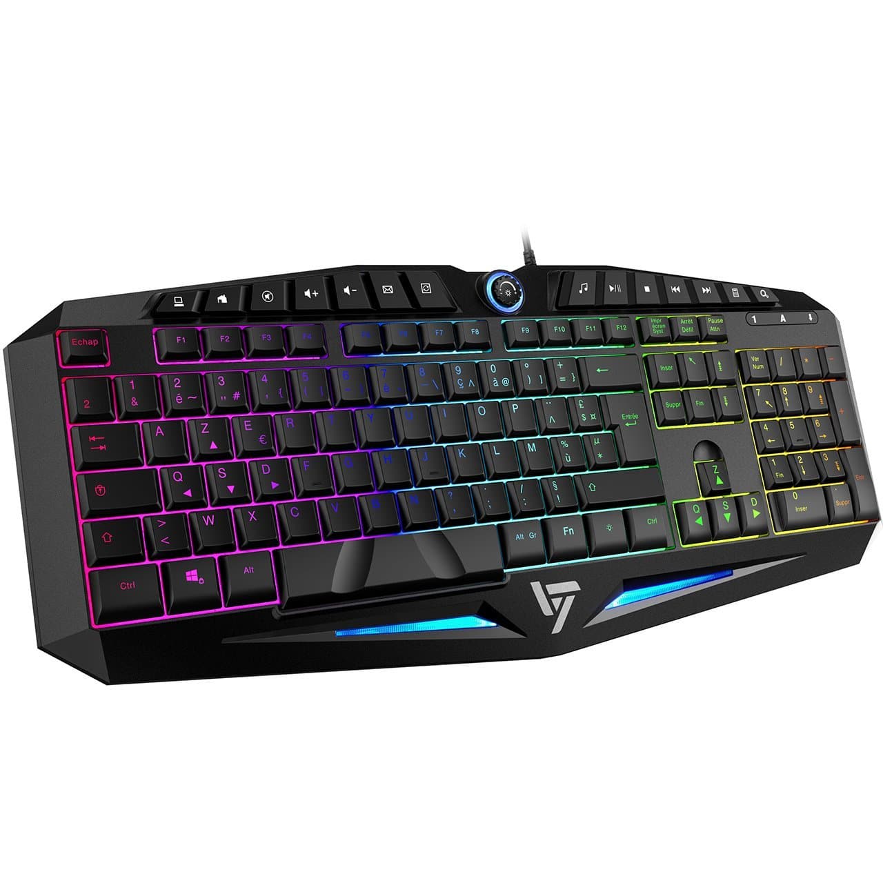 TECURS Clavier Gamer Mécanique sans Fil RGB Rétroéclairé, 65% TKL