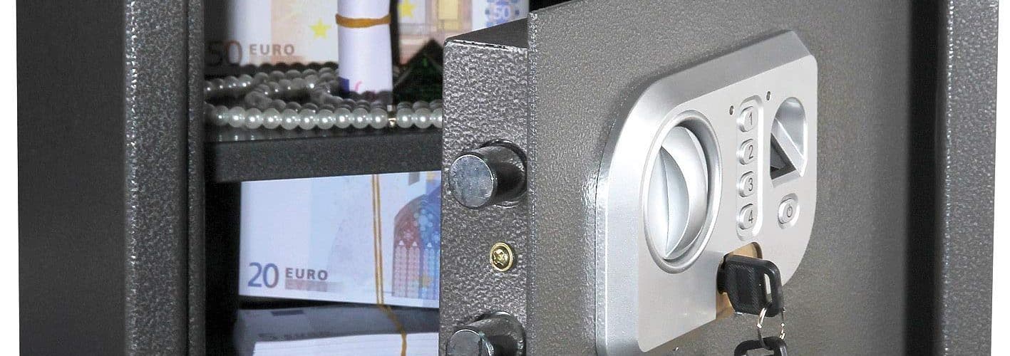 Master Lock MLD08EB - Petit Coffre-fort Biométrique - Ouverture par  Empreintes Digitales - pour chéquiers, argent, bijoux, passeports, pistolet
