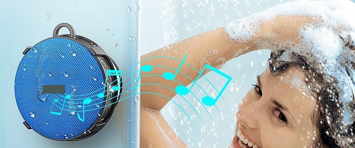 VTIN Relaxer Enceinte Bluetooth Portable, FM Radio de Douche Haut