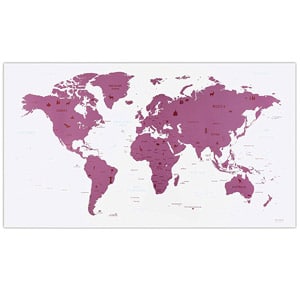 carte du monde à gratter de la marque Envami